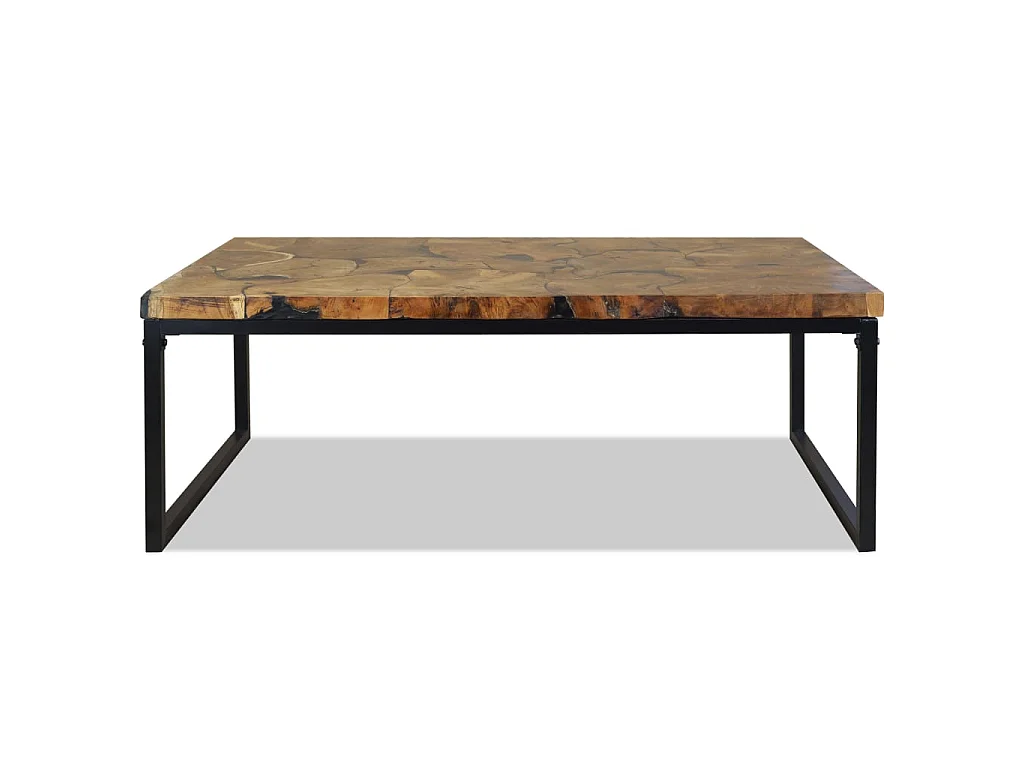 Table basse Teck Résine 110 x 60 x 40 cm