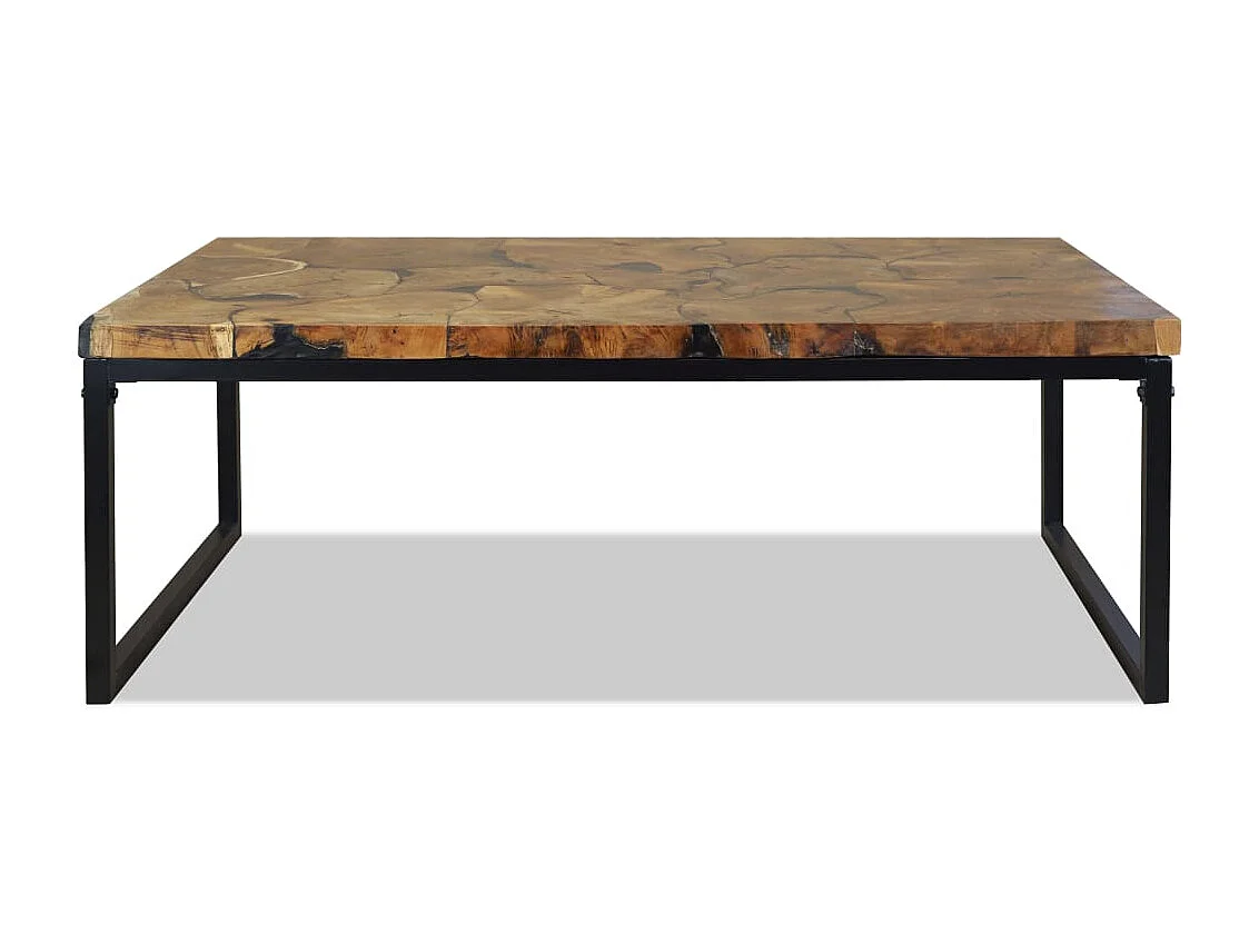 Table basse Teck Résine 110 x 60 x 40 cm