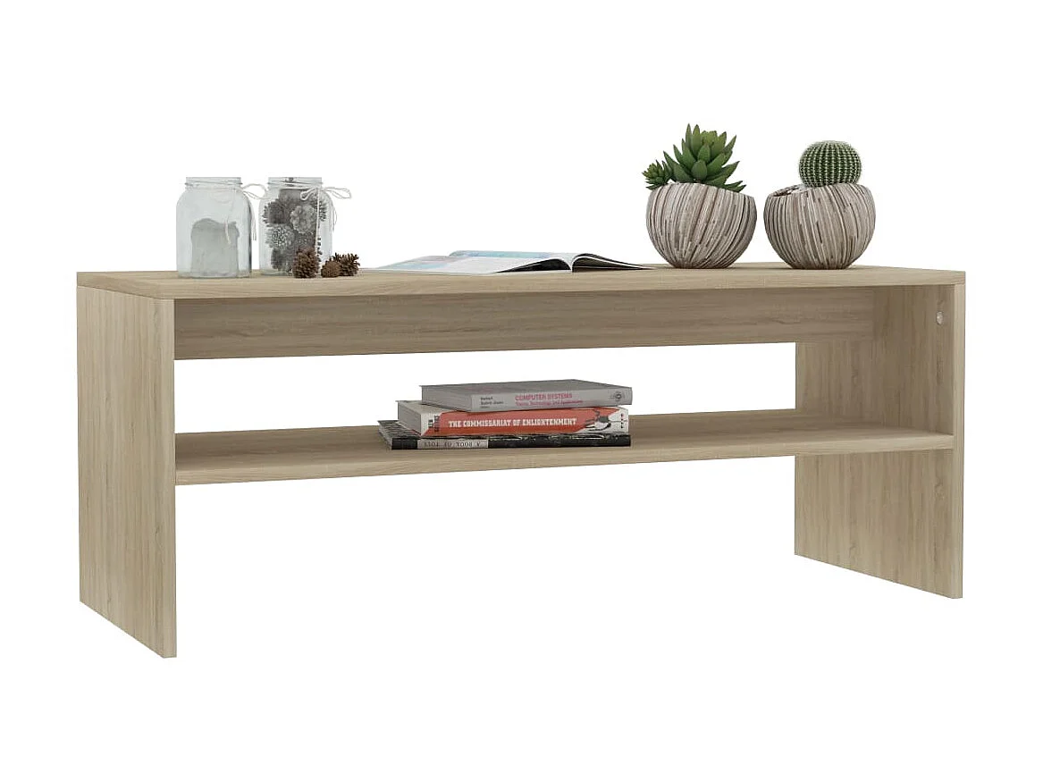 Table basse Chêne sonoma 100 x 40 x 40 cm Aggloméré