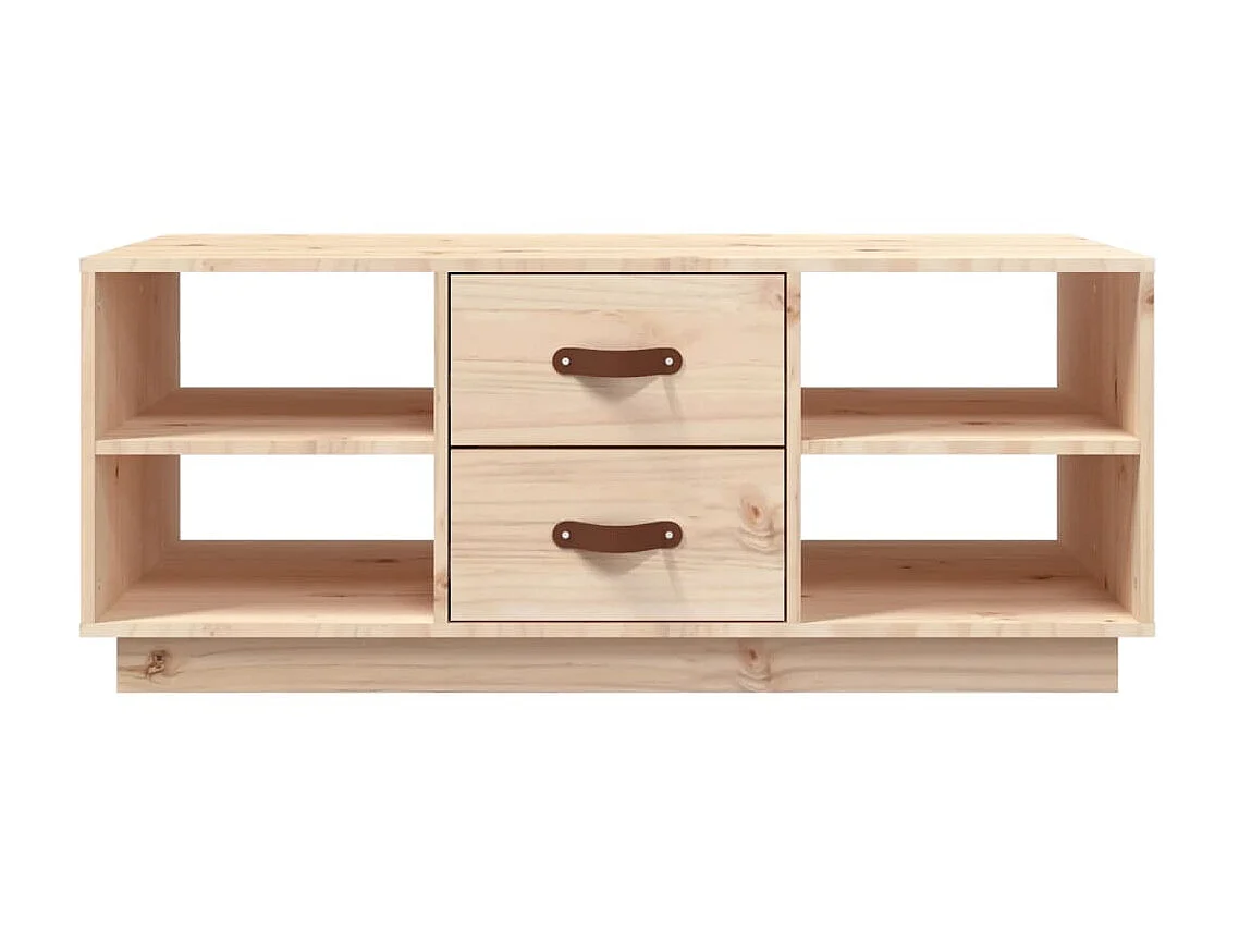 Tavolino Gold 100x50x41 cm Legno di pino massiccio