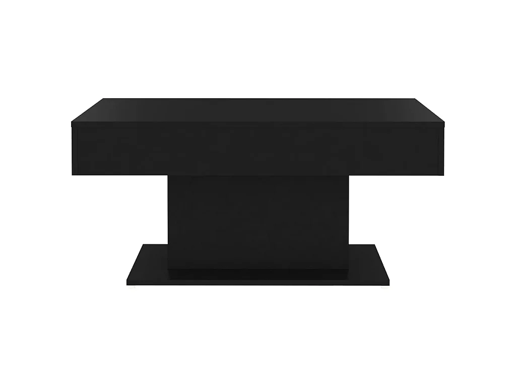 Mesa de centro Gold Aglomerado negro 96x50x45 cm