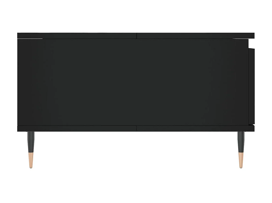 Table basse noir 90x60x35 cm bois d'ingénierie