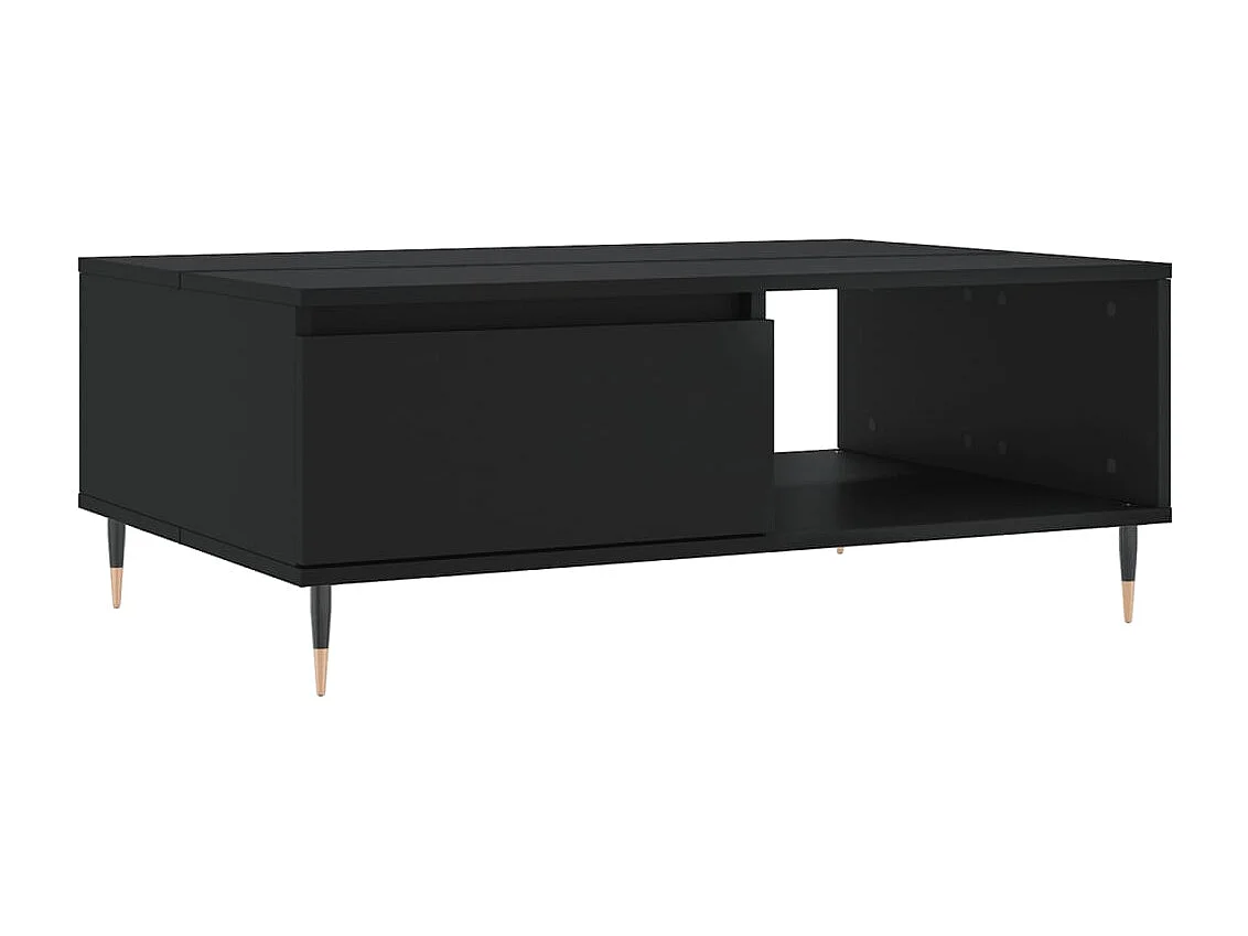 Gold Salontafel zwart 90x60x35 cm samengesteld hout