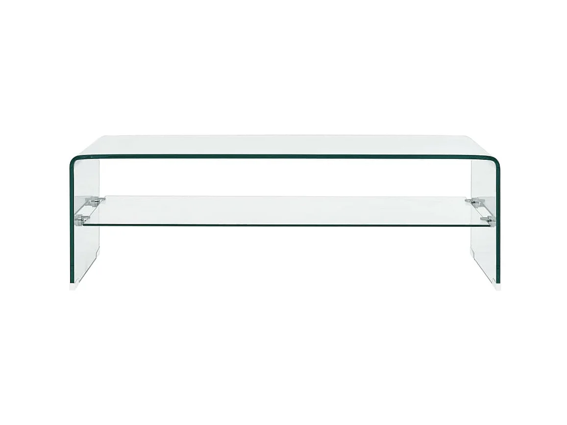 Goud Salontafel Helder 98 x 45 x 31 cm Gehard glas