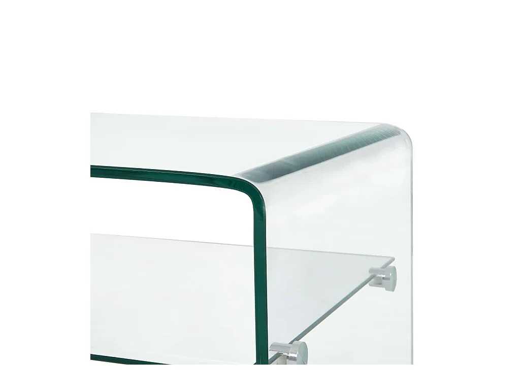 Goud Salontafel Helder 98 x 45 x 31 cm Gehard glas