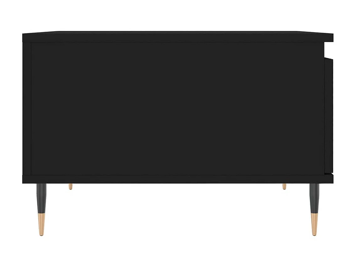 Gold Salontafel zwart 55x55x36,5 cm samengesteld hout