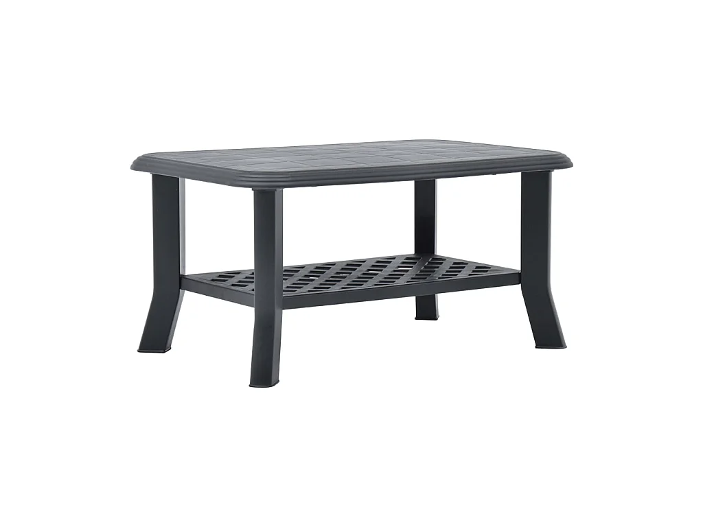 Table basse Anthracite 90 x 60 x 46 cm Plastique