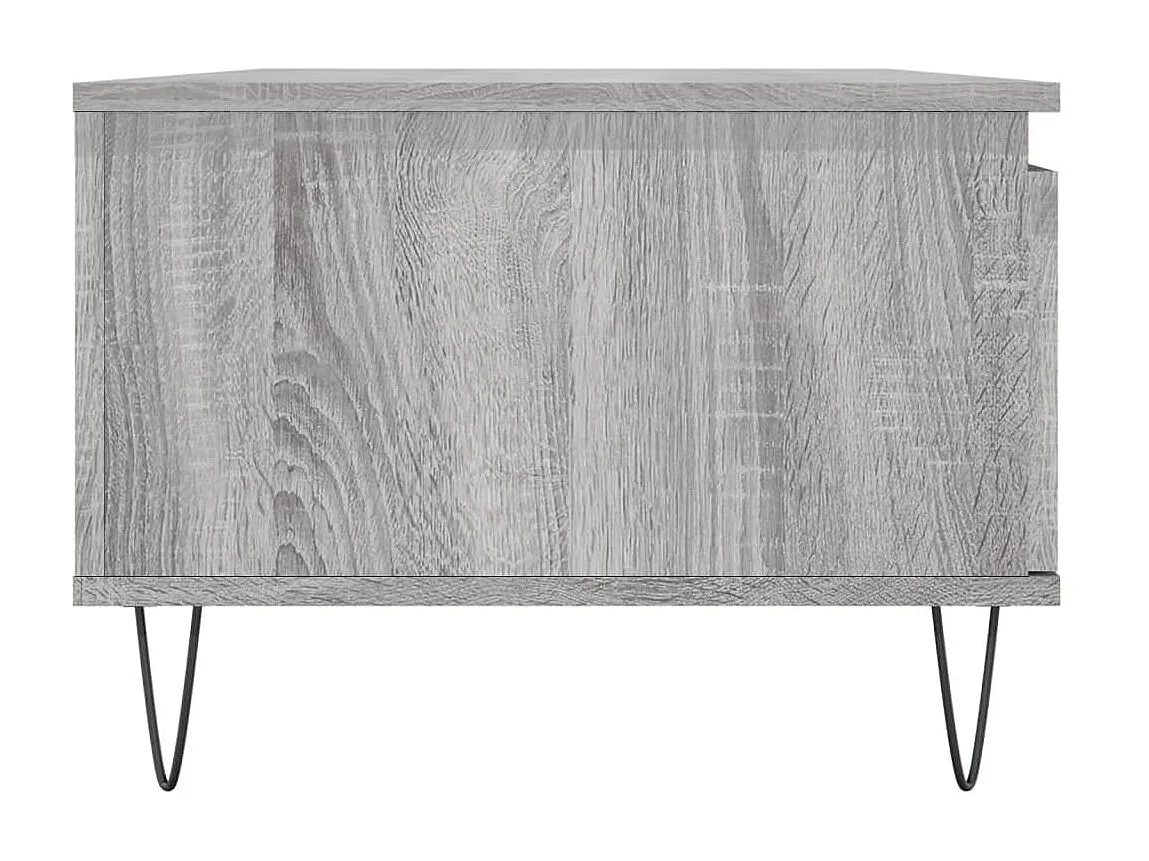 Mesa de centro Gold Sonoma gris 90x50x36,5 cm Madera contrachapada