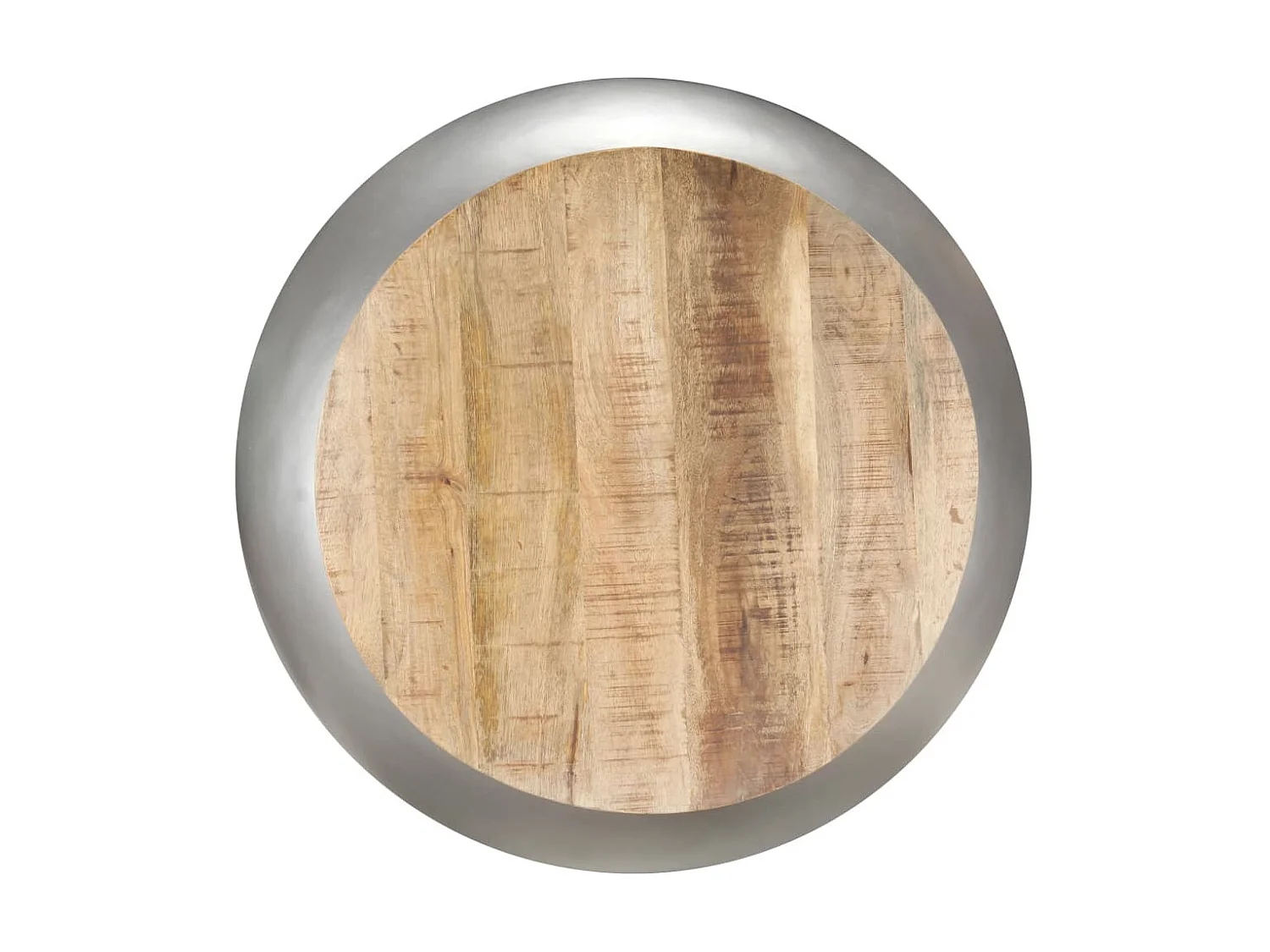 Table basse Gris 68x68x30 cm Bois de manguier solide