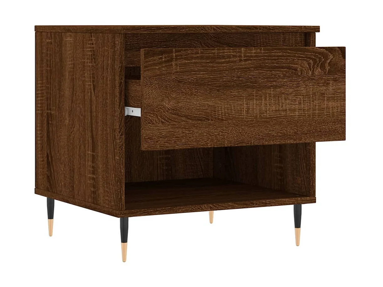 Tavolini Gold 2 pz rovere marrone 50x46x50 cm legno composito