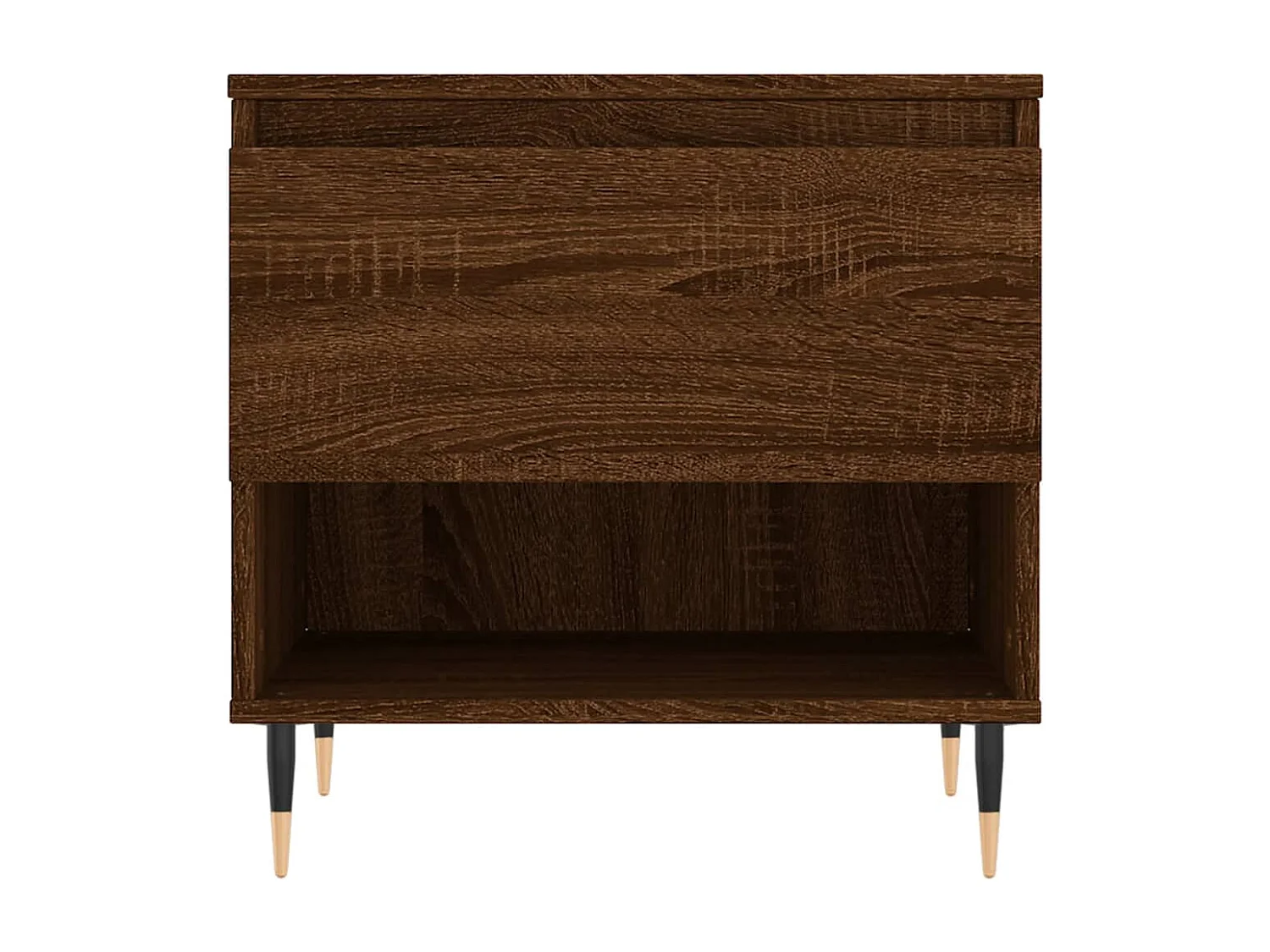 Tables basses 2 pcs chêne marron 50x46x50 cm bois d'ingénierie