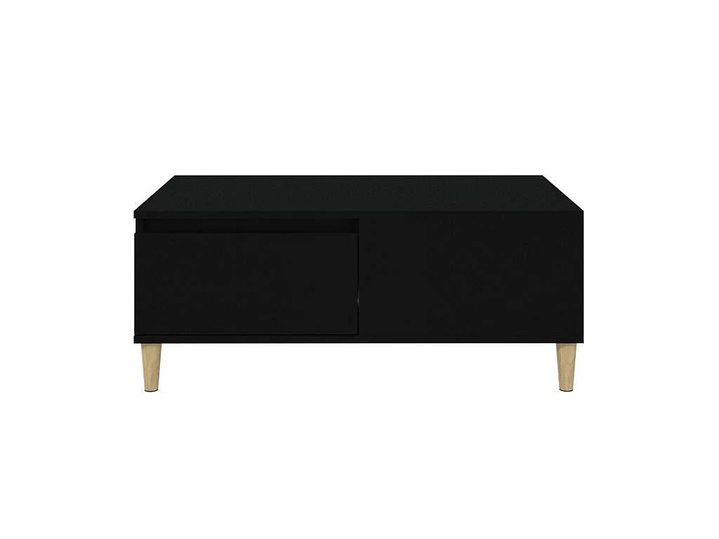 Table basse Noir 90x50x36,5 cm Bois d'ingénierie