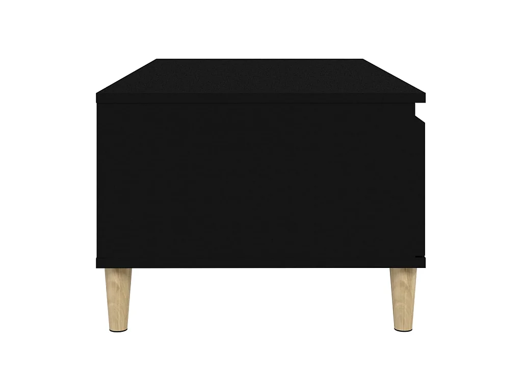 Table basse Noir 90x50x36,5 cm Bois d'ingénierie