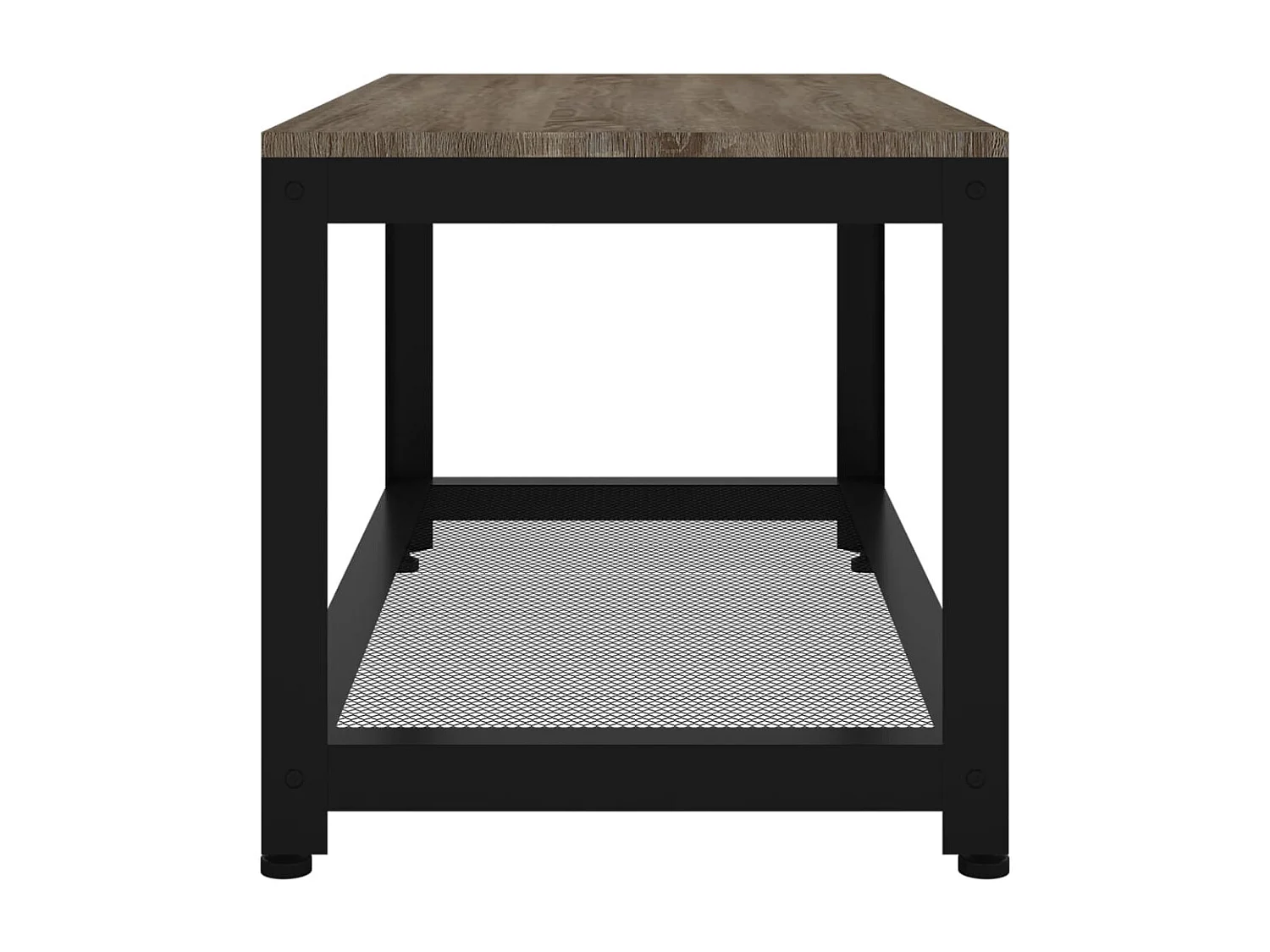 Gold Salontafel Grijs en zwart 90x45x45 cm MDF en ijzer
