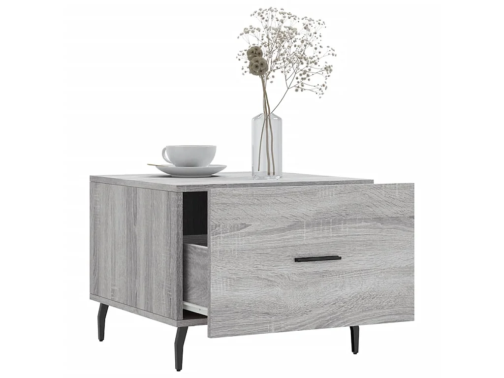 Mesas de centro Gold 2 piezas gris sonoma 50x50x40 cm madera contrachapada