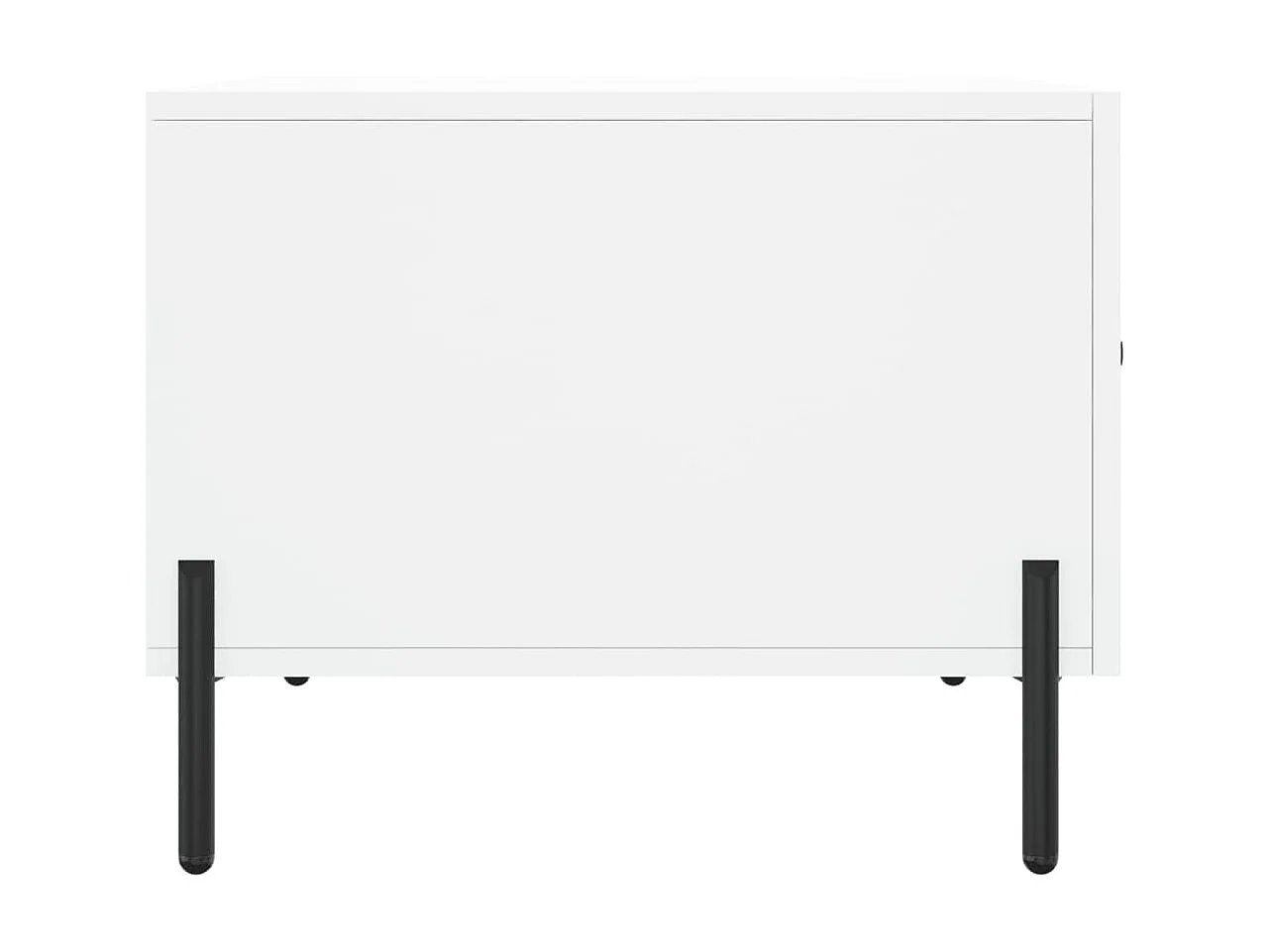 Mesa de centro Gold White 50x50x40 cm de madera contrachapada