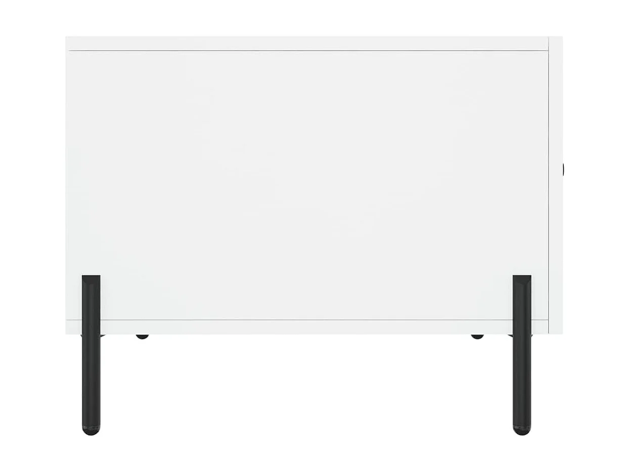 Goudwitte salontafel 50x50x40 cm samengesteld hout