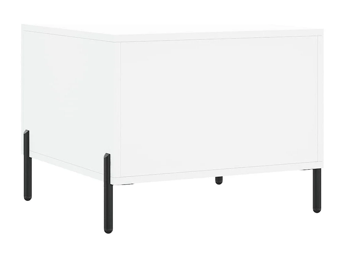 Goudwitte salontafel 50x50x40 cm samengesteld hout
