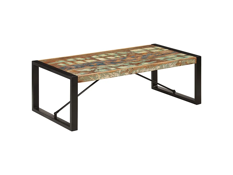 Table basse 120x60x40 cm Bois de récupération solide