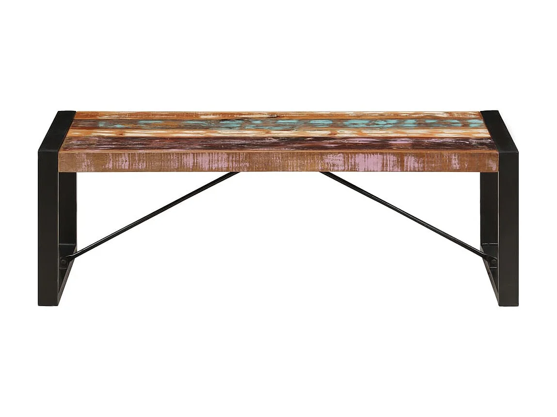 Tavolino Gold 120x60x40 cm Legno massello di recupero