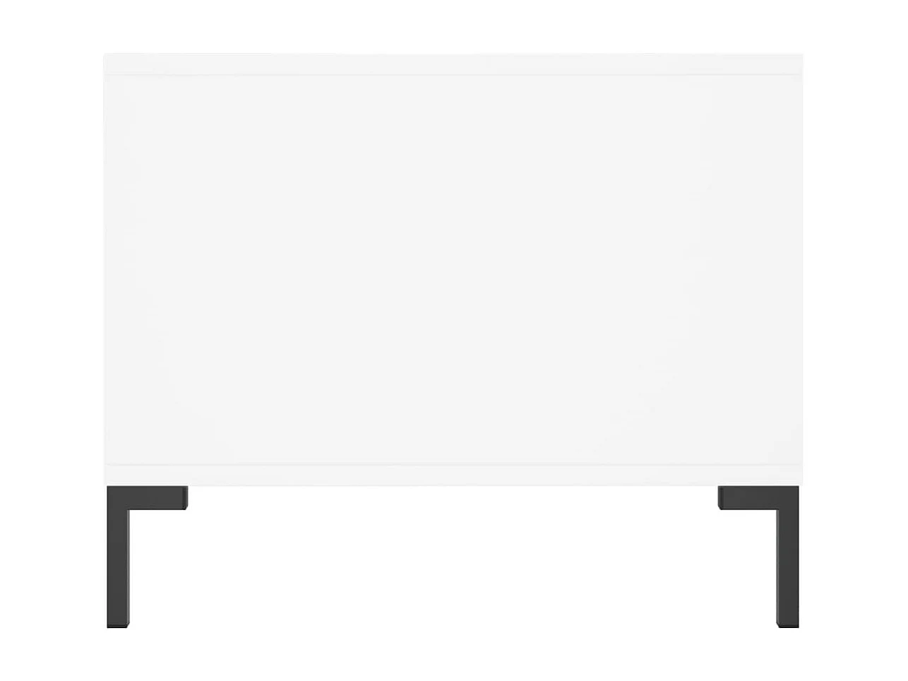 Mesa de centro Gold blanca 90x50x40 cm de madera contrachapada