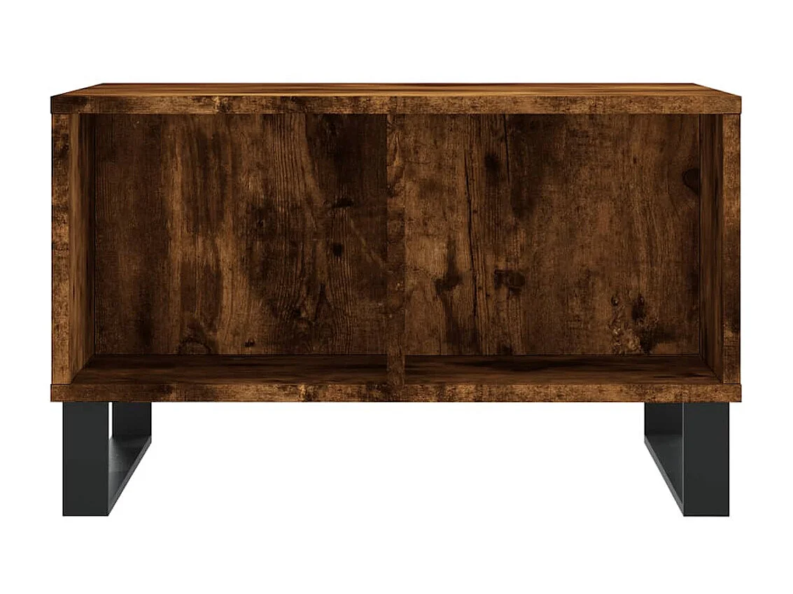 Table basse Chêne fumé 60x50x36,5 cm Bois d'ingénierie