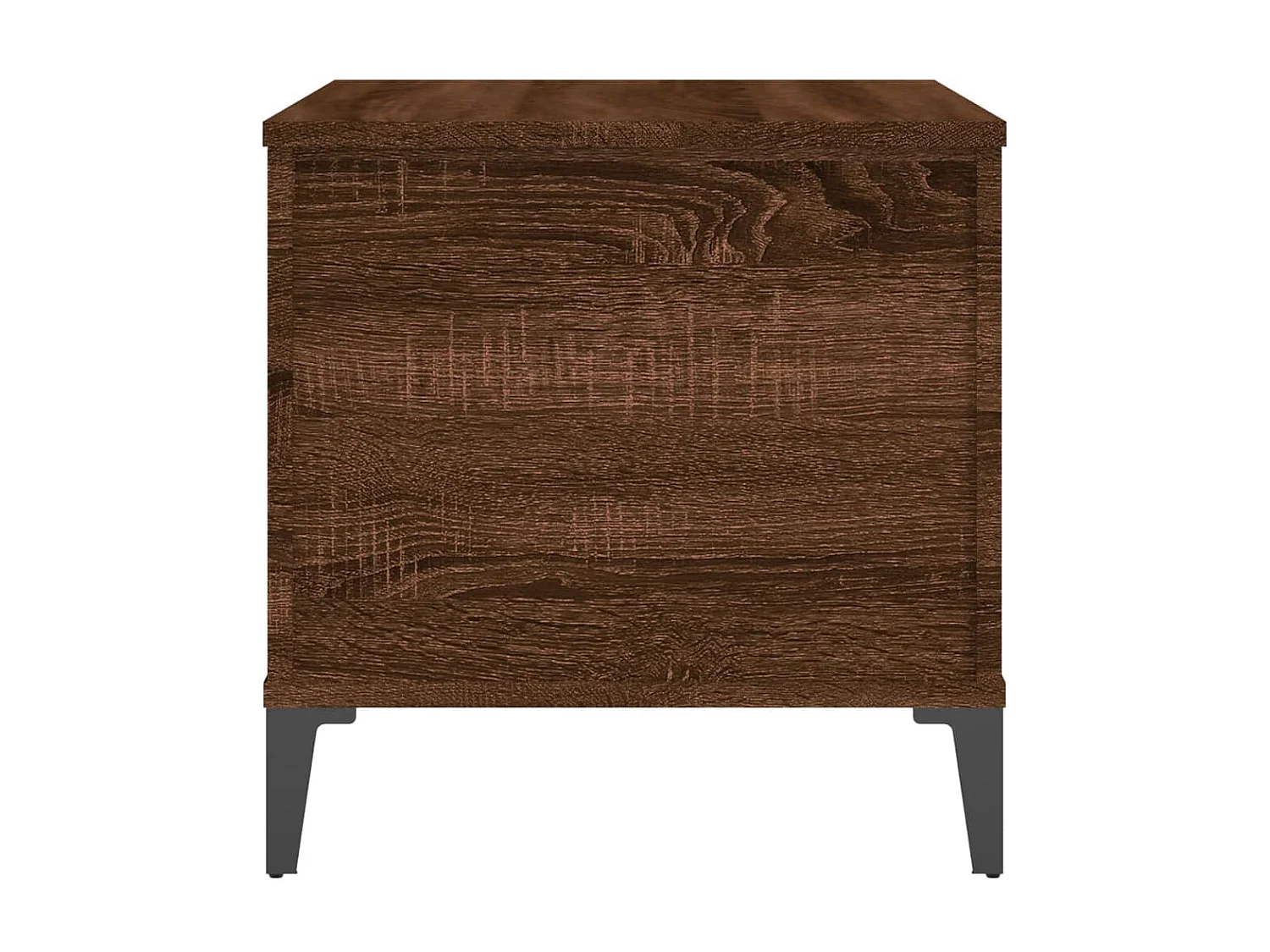 Mesa de centro dourada Carvalho castanho 60x44,5x45 cm Madeira artificial