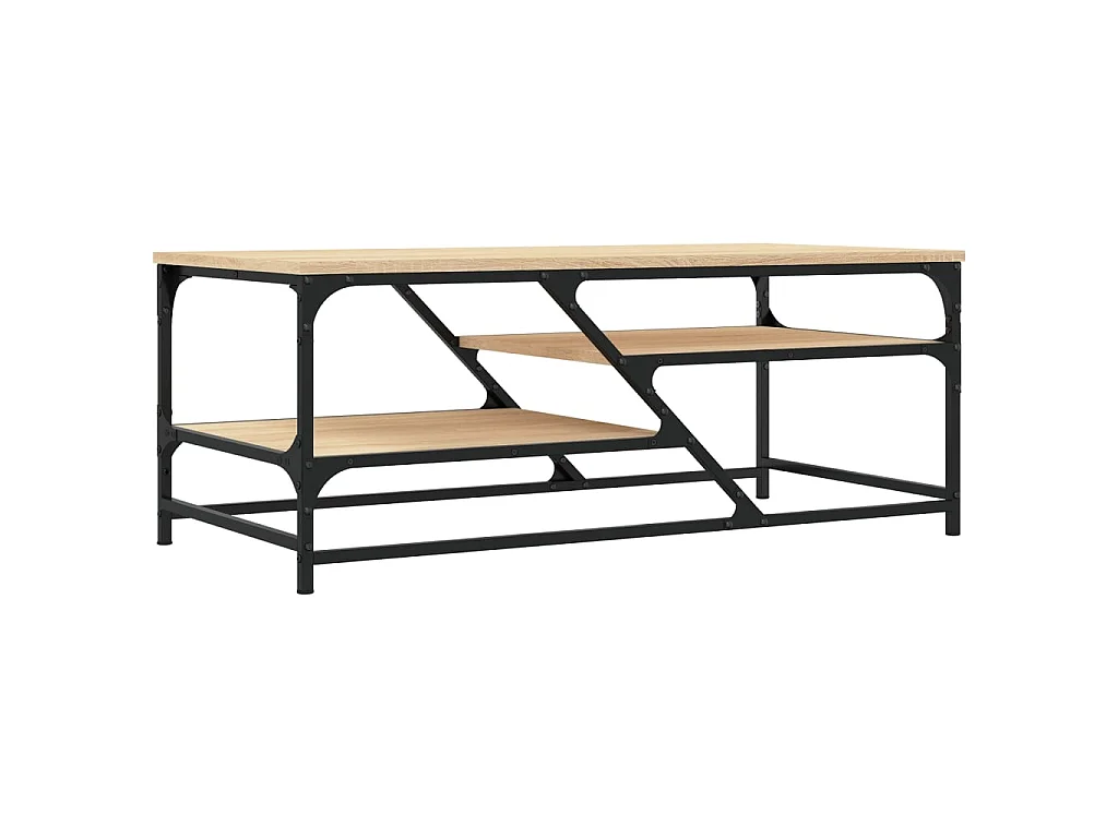 Table basse chêne sonoma 100x49x40 cm bois d'ingénierie