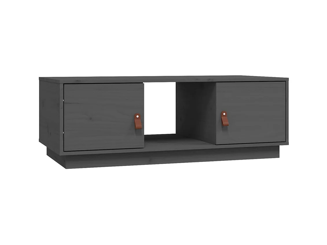 Gold Salontafel Grijs 100x50x35 cm Massief grenenhout