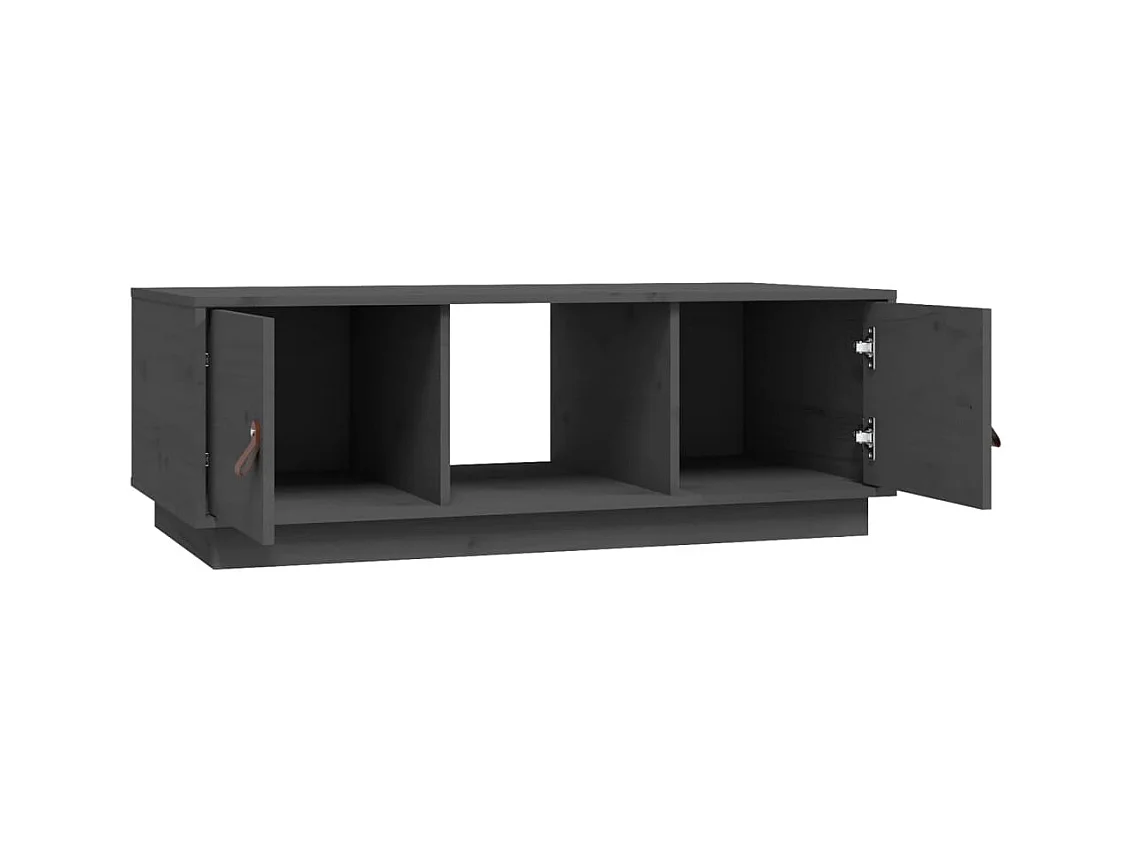 Gold Salontafel Grijs 100x50x35 cm Massief grenenhout