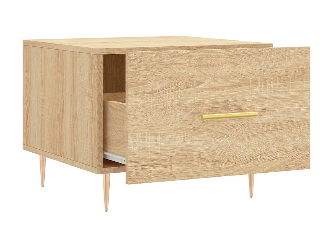 Table basse Chêne sonoma 50x50x40 cm Bois d'ingénierie