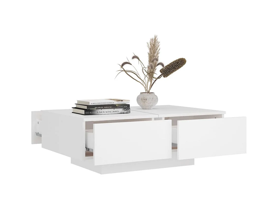 Gold Salontafel Wit 90x60x31 cm Spaanplaat
