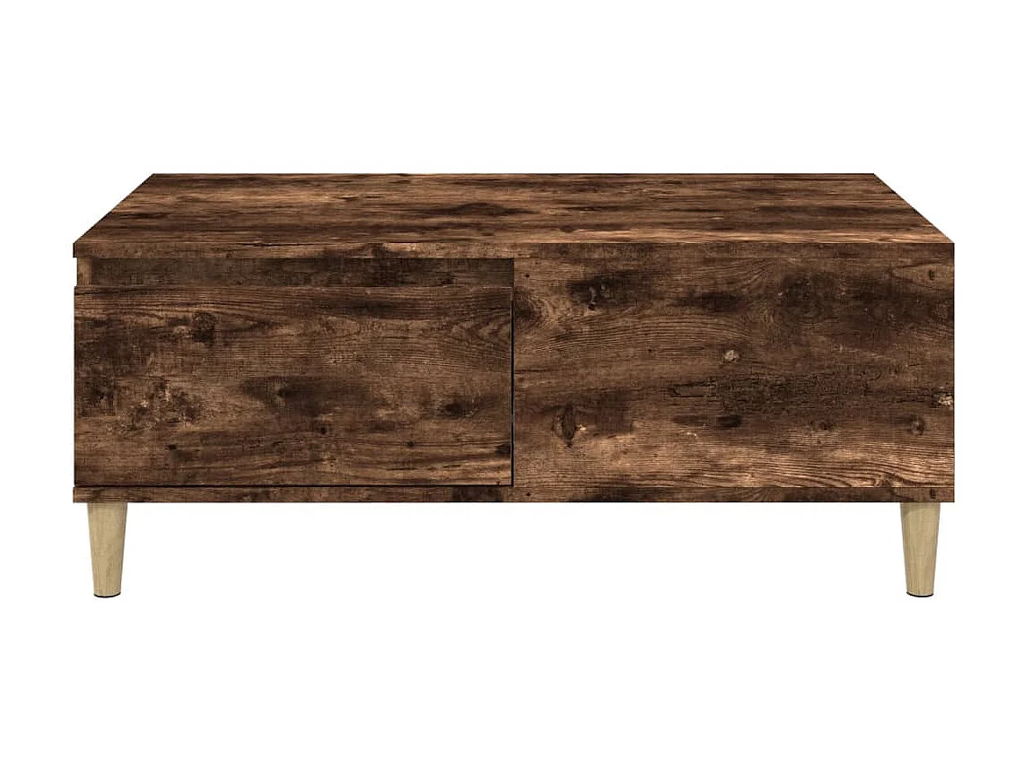 Mesa de centro dourada Carvalho fumado 90x50x36,5 cm Madeira artificial