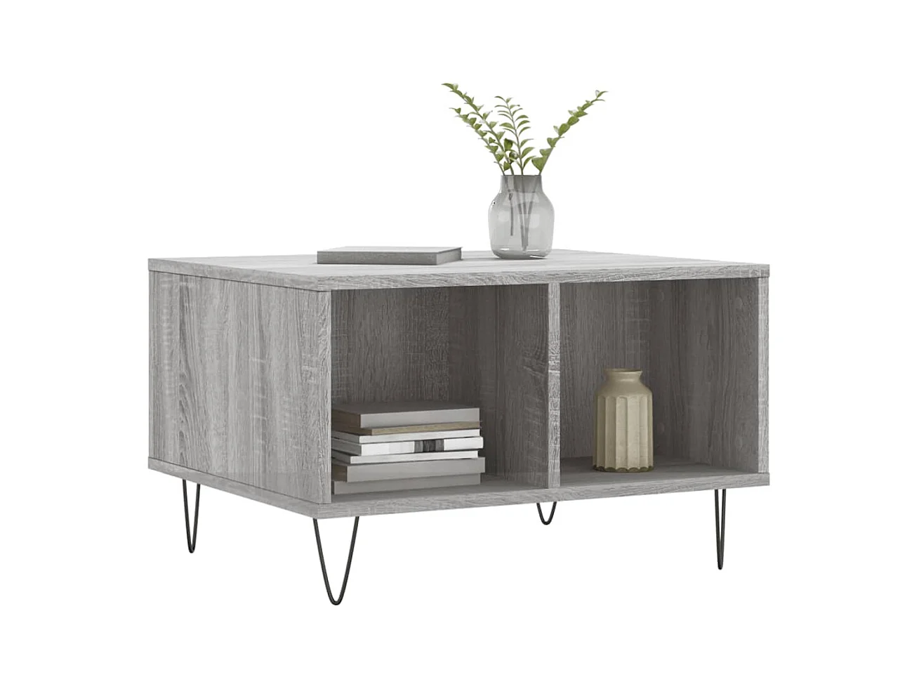 Table basse Sonoma gris 60x50x36,5 cm Bois d'ingénierie