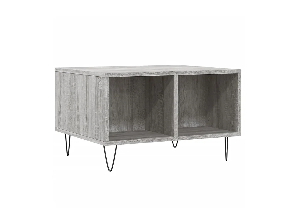 Table basse Sonoma gris 60x50x36,5 cm Bois d'ingénierie