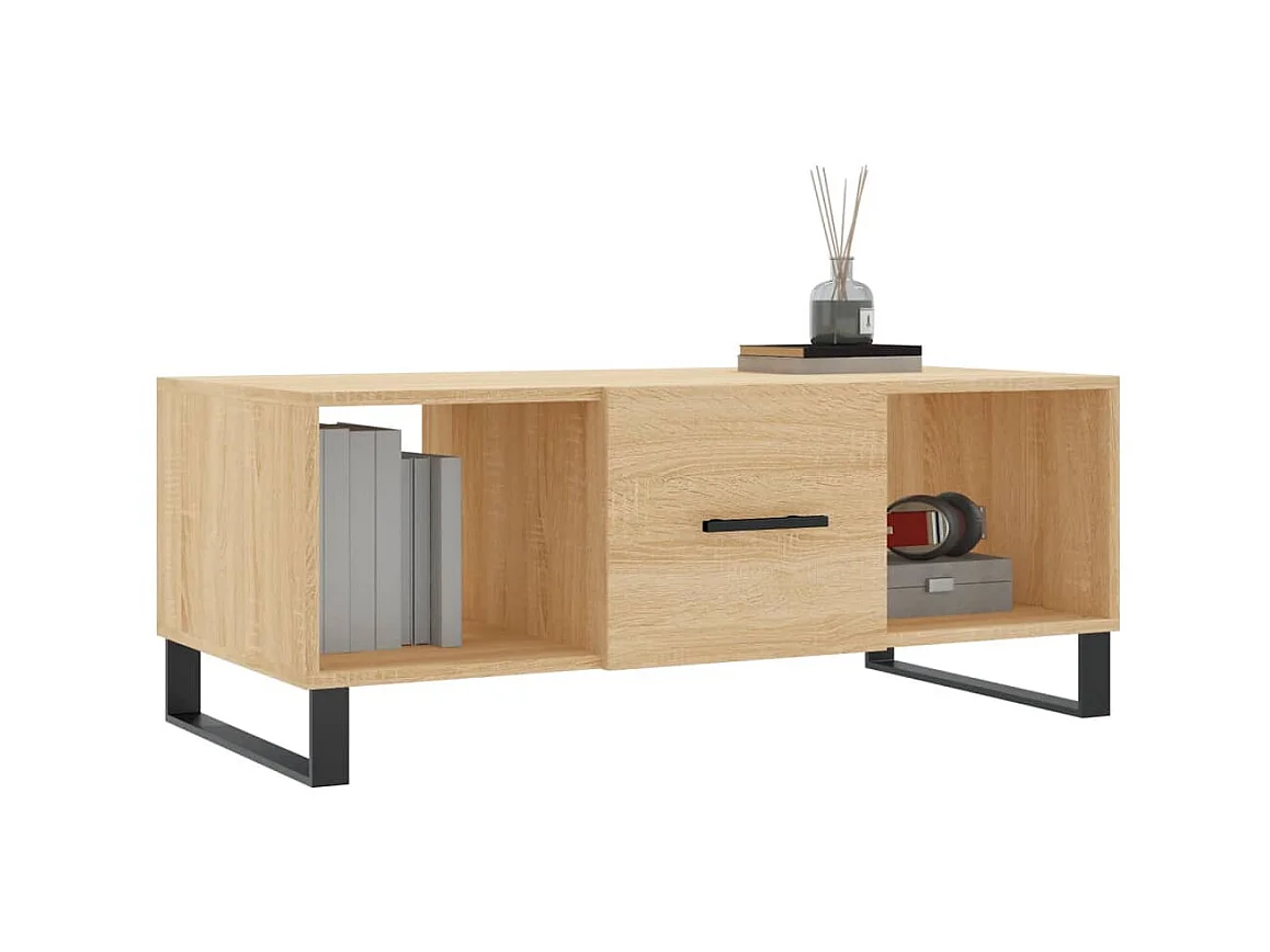 Gold Sonoma eiken salontafel 102x50x40 cm samengesteld hout