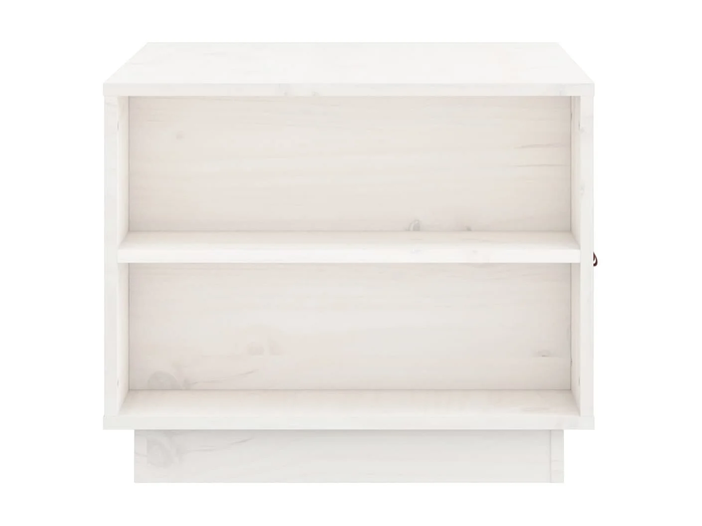 Table basse Blanc 100x50x41 cm Bois massif de pin