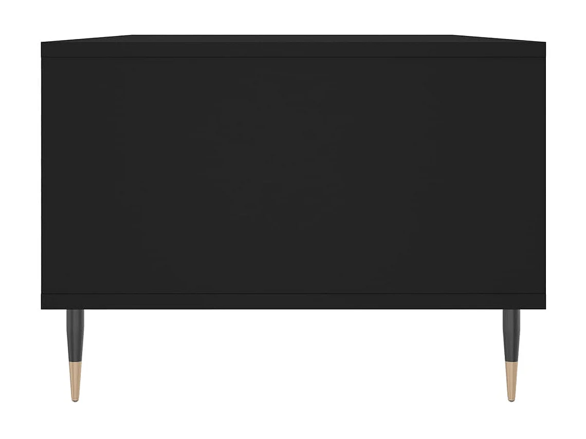 Table basse Noir 90x50x36,5 cm Bois d'ingénierie