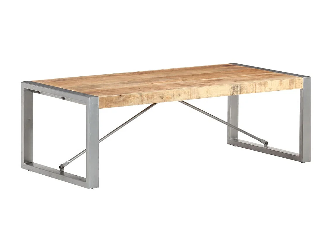 Tavolino Gold 120x60x40 cm Legno di mango grezzo