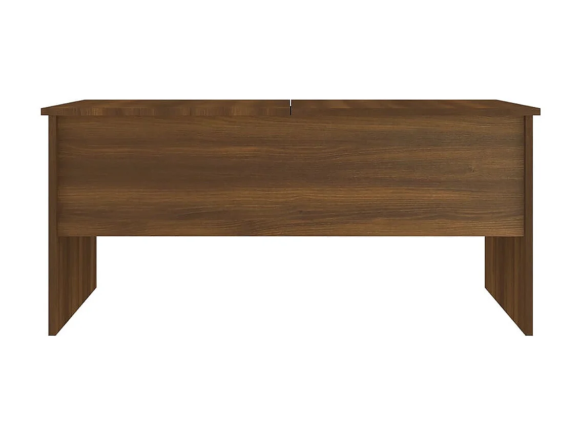 Table basse Chêne marron 102x50,5x46,5 cm Bois d'ingénierie