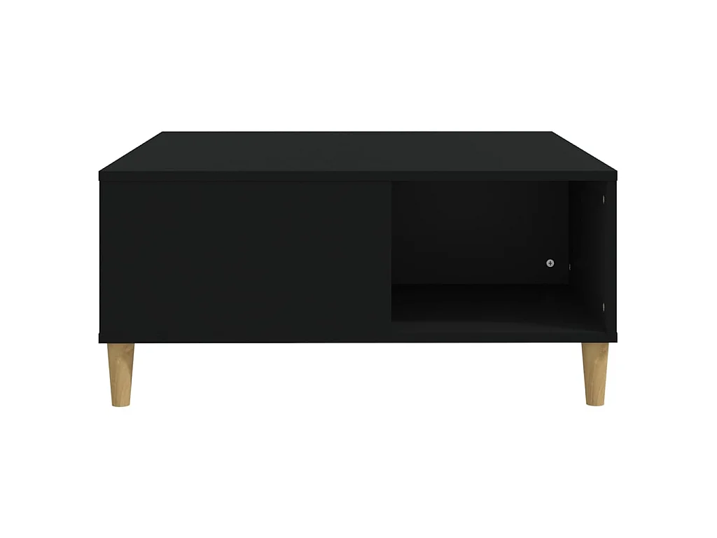 Gold Salontafel zwart 80x80x36,5 cm samengesteld hout