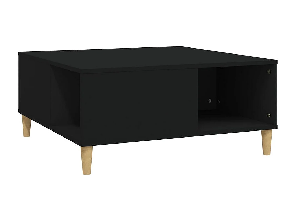 Gold Salontafel zwart 80x80x36,5 cm samengesteld hout
