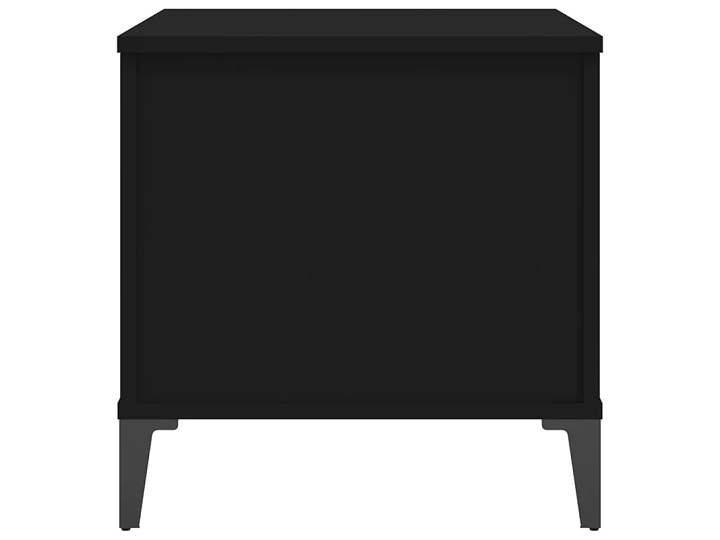 Gold Salontafel Zwart 60x44,5x45 cm Bewerkt hout