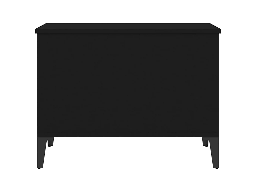 Table basse Noir 60x44,5x45 cm Bois d'ingénierie
