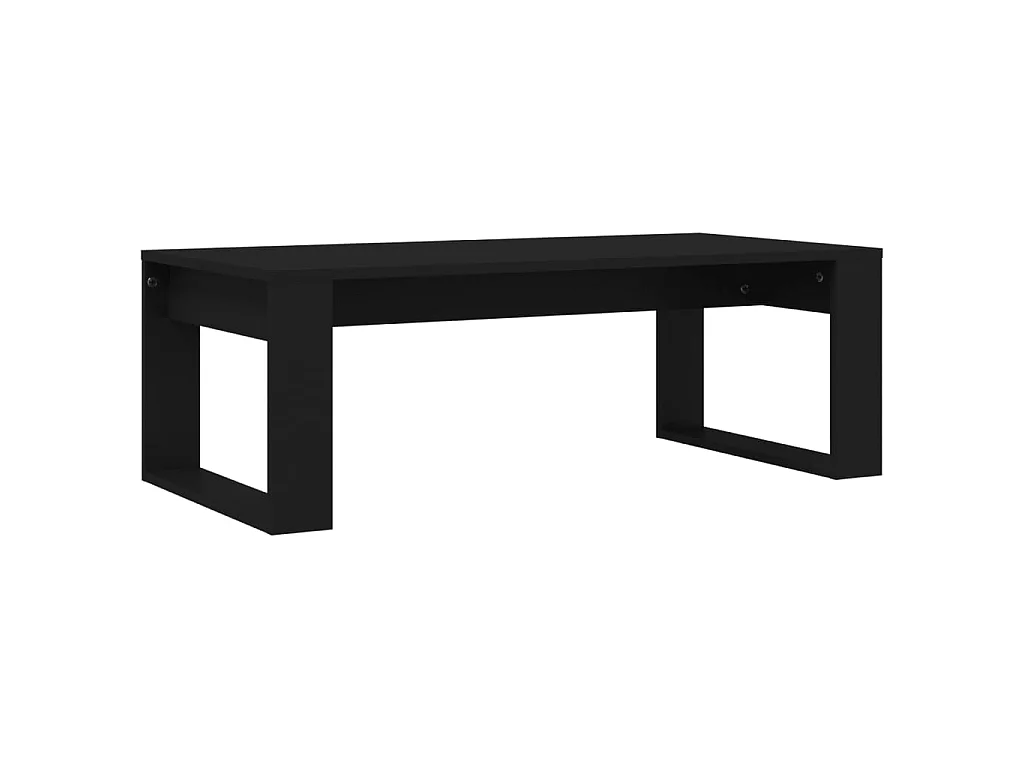 Tavolino Gold nero 102x50x35 cm in MDF