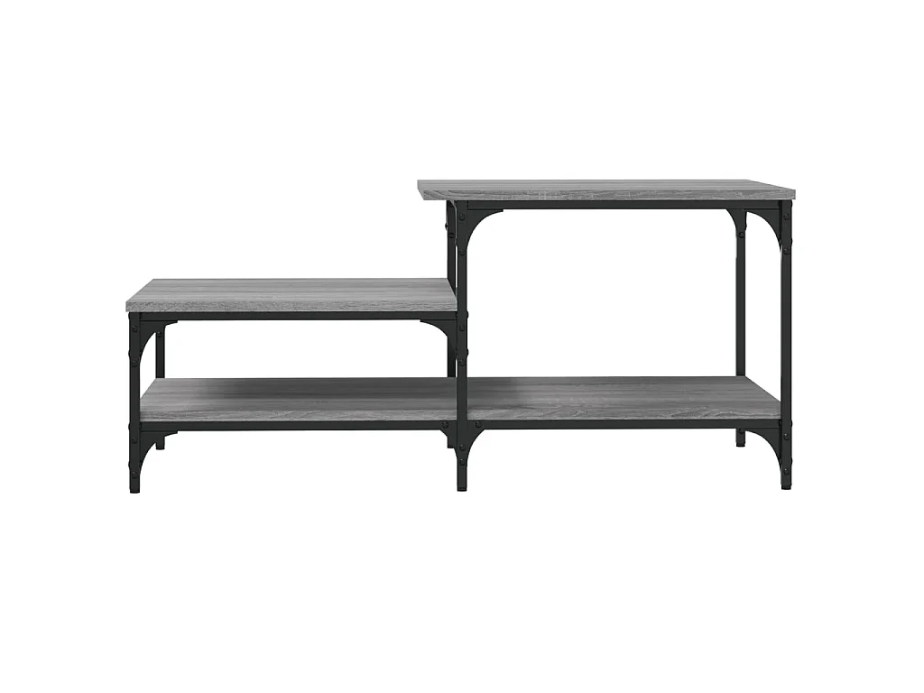 Table basse sonoma gris 100x50,5x45 cm bois d'ingénierie