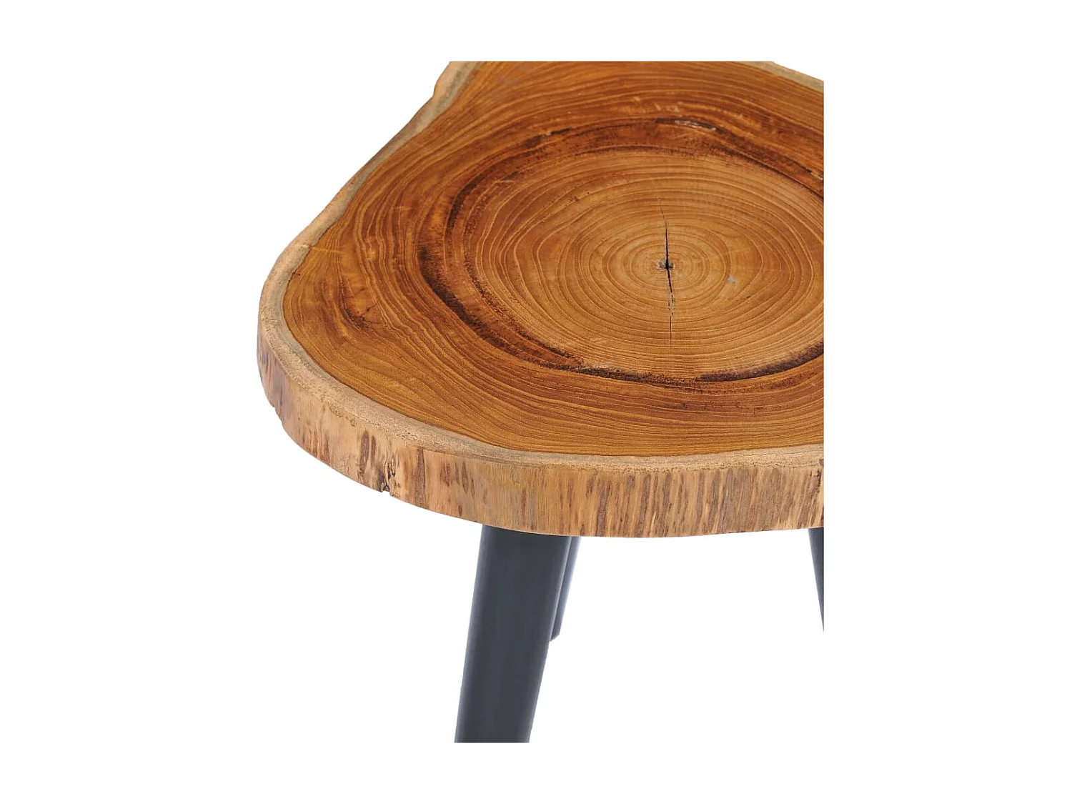 Tavolino Gold 40x45 cm Teak massiccio