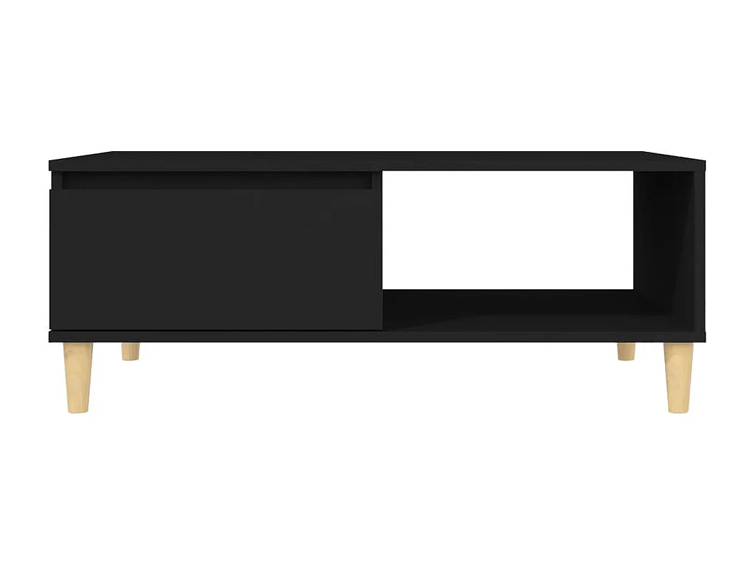 Gold Salontafel Zwart 90x60x35 cm Spaanplaat