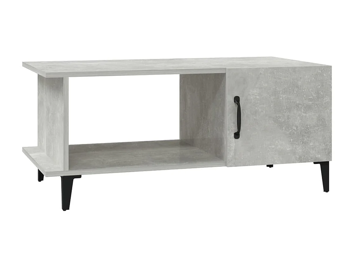 Table basse Gris béton 90x50x40 cm Bois d'ingénierie