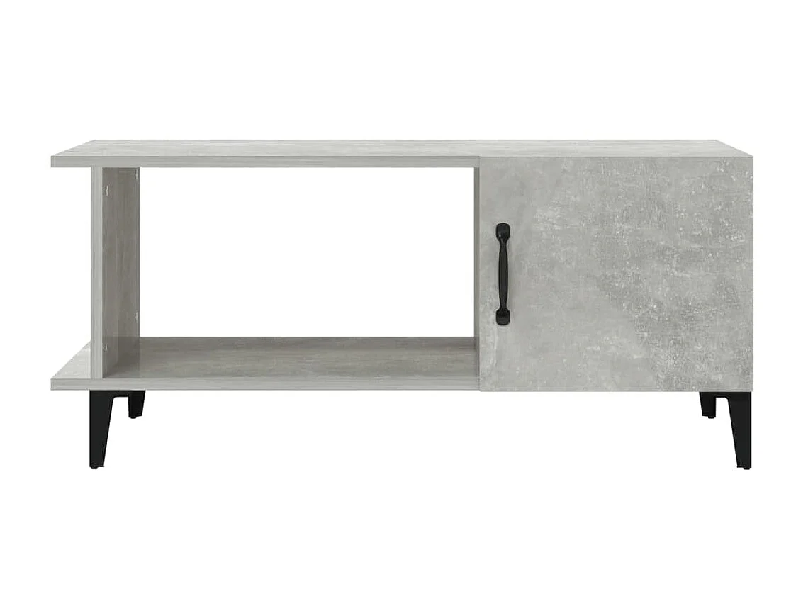 Table basse Gris béton 90x50x40 cm Bois d'ingénierie